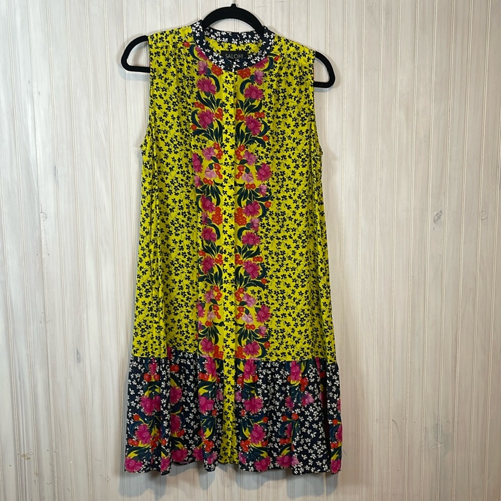 SALONI RUFFLE TILY DRESS SILK 6